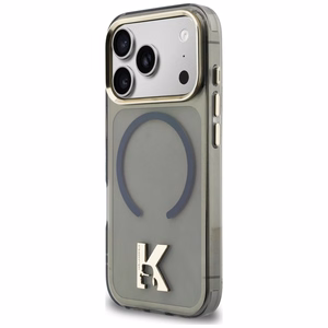 Karl Lagerfeld IML K Head Logo MagSafe Suojakuori iPhone 17 Pro Max:lle - Musta