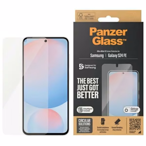 PanzerGlass Ultra-Wide Fit karkaistu suojalasi Samsung Galaxy S23 FE - kirkas