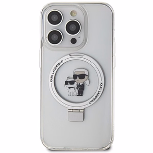 Karl Lagerfeld KLHMP15XHMRSKCH iPhone 15 Pro Max 6.7" white/white hardcase Ring Stand Karl&Choupette MagSafe