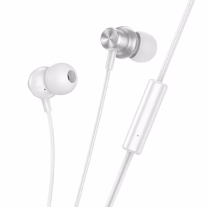 Wired In-Ear Headphones Jack 3.5mm Hoco M110 Silver