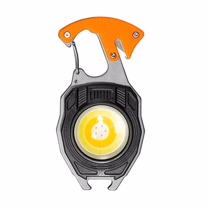 Mini LED-taskulamppu avaimenperä W5147 Type C 2 ruuvimeisselillä oranssi