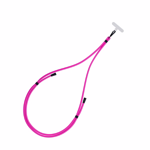 3mk EasyClip puhelimen kaulahihna, vaaleanpunainen (mustat osat)