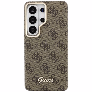 Guess case 4G Script MagSafe for Samsung Galaxy S26 Ultra brown