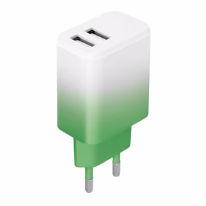 Setty laturi 2x USB 18W LSIG-AA-20 minttu-valkoinen gradientti