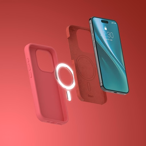 Etteri Silicone case for iPhone 15 6,1" raspberry