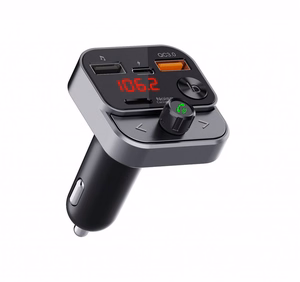 ART FM-lähetin bluetooth 5.0 + USB A QC3.0 + Typ C (yhteensä 30W) FM-84B musta