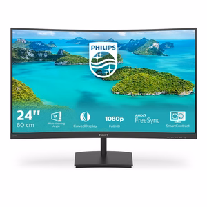 Philips E Line 241E1SCA/00 tietokonenäyttö 59,9 cm (23,6") 1920 x 1080 pikseliä Full HD LCD musta