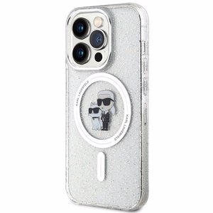 Karl Lagerfeld Karl&Choupette Glitter MagSafe case for iPhone 15 Pro - transparent