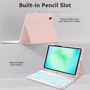 Tech-Protect SC Pen Suojakuori Samsung Galaxy Tab A9+ / A11+ Plus 11.0 X210 / X215 / X216 / X230 / X235 / X236:lle - Vaaleanpunainen
