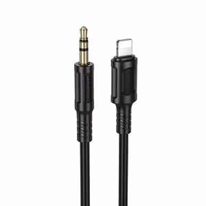 Borofone AUX-kaapeli BL25 Nice - Lightning - 3,5mm jack - 1 metri musta