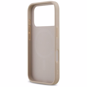 Guess 4G Printed Stripes MagSafe-suojakuori iPhone 17 Pro:lle - vaaleanpunainen