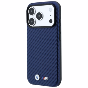 BMW M Carbon Metal Logo MagSafe suojakuori mallille iPhone 17 Pro / 18 Pro – tummansininen