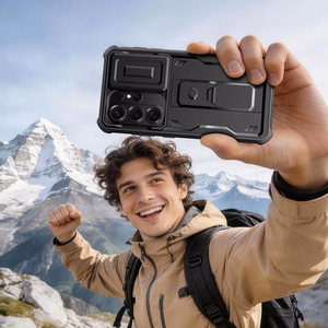 Tech-Protect Kevlar Cam+ -suojakuori Samsung Galaxy S26 Ultra:lle musta