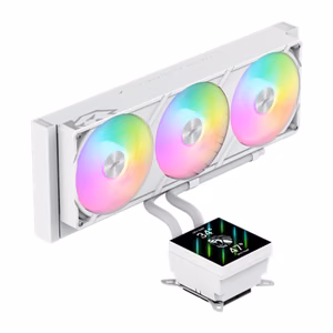 Gamemax CPU Liquid Cooler GLACIER 360 LCD WH White