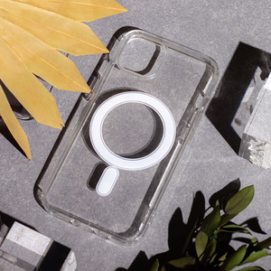 Anti Shock 1,5 mm magneettinen suojakuori iPhone 15 6,1" läpinäkyvä iso aukko