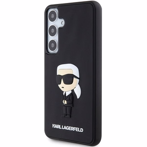 Karl Lagerfeld 3D Rubber Ikonik NFT kovakuori Samsung Galaxy S24 Plus:lle - musta