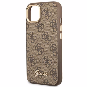 Guess GUHCP14MHG4SHW iPhone 14 Plus 6.7 "brown / brown hard case 4G Vintage Gold Logo