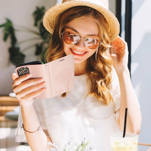 Flip case for Samsung A32 LTE ( 4G ) Mezzo Book tree rose gold