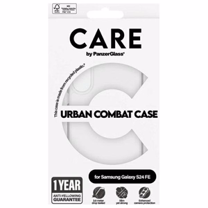 PanzerGlass CARE Urban Combat case for Samsung Galaxy S24 FE, transparent