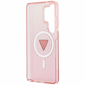 Guess IML Gradient Triangle MagSafe Case for Samsung Galaxy S26 Ultra - Pink