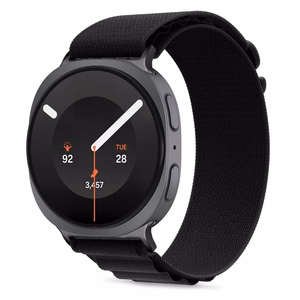 Tech-Protect Nylon Pro -ranneke mallille Samsung Galaxy Watch 40/44/46 mm – musta