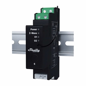 DIN-relee energianmittauksella Shelly Qubino Wave Pro Shutter