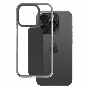 Amazing Thing Titan Pro Holder Suojakuori 10FT IP156.7PTHBK iPhone 15 Pro Max:lle musta jalustalla