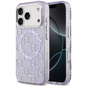 Karl Lagerfeld IML KL Monogram MagSafe -suojakuori iPhone 17 Pro - violetti