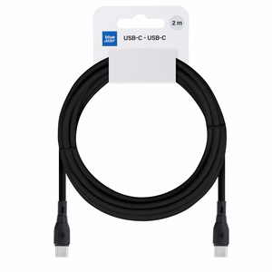 Kaapeli USB C - USB C Blue Star 3A 60W ECO 2 m PJ73-14-3 musta