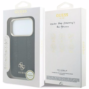Kotelo mallille IPHONE 18 Pro/17 Pro MagSafe-yhteensopiva (Stripe Peony 4G Logo) (väri: musta)
