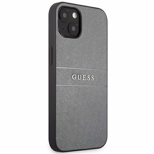 Guess GUHCP13SPSASBGR iPhone 13 mini 5.4" harmaa/harmaa saffianohihna