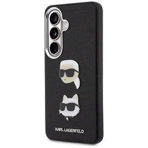 Karl Lagerfeld Saffiano Double Heads Metal Case for Samsung Galaxy S26+ - Black