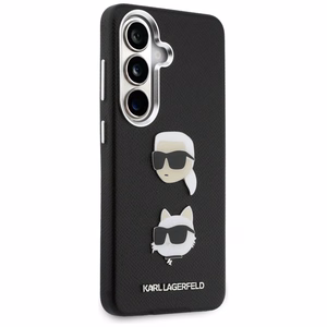 Karl Lagerfeld Suojakuori Saffiano Double Heads Metal Samsung Galaxy S26:lle musta