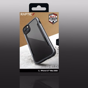 Raptic X-Doria Shield kotelo iPhone 14 Plus panssaroitu suojus musta
