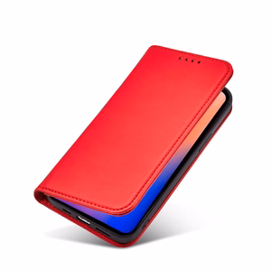 Magneettikorttikotelo iPhone 12 Pro Max Kotelo kortti lompakko kortinhaltija Punainen