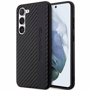 AMG AMHCS23MBLSCA S23+ S916 musta/musta kovakuori Carbon Stripe & Embossed