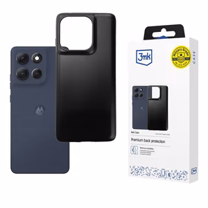3mk Matt -suojakuori Motorola Moto G86 Power:lle - musta