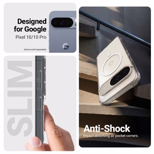 Crong Hybrid Clear Magnetic MagSafe case for Google Pixel 10 / 10 Pro, clear
