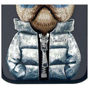 NIMMY Suojakuori COOL&CUTE 2.0 Koira iPhone 16:lle musta