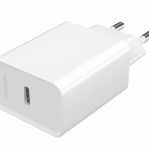 mophie Essentials Power Adapter USB-C 20W PD EU, valkoinen