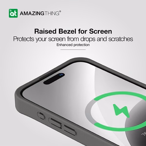 Amazing Thing Matte Pro Mag Suojakuori 12FT IP156.7PMPBK iPhone 15 Pro Max:lle musta