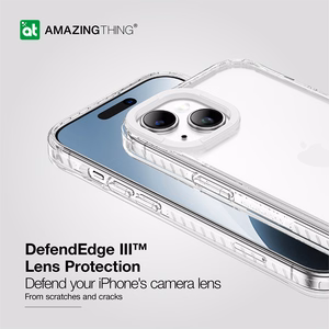 Amazing Thing Titan Pro Suojakuori 10FT IP156.7TPCL iPhone 15 Plus:lle läpinäkyvä