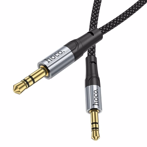 Hoco AUX-kaapeli Jack 3,5mm - Jack 3,5mm 1m UPA26 Musta