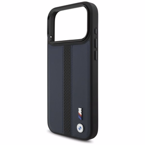 BMW M Perforated Stripe Logo MagSafe Suojakuori iPhone 17 Pro Max:lle - Laivastonsininen