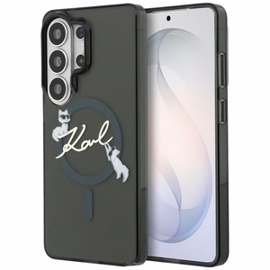 Karl Lagerfeld suojakuori IML KC Script MagSafe Samsung Galaxy S26 Ultra:lle musta
