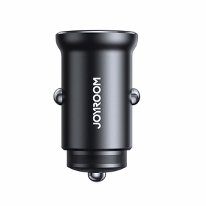 Joyroom JR-CCN06 30W 2x USB-C Metallinen Mini Autolaturi - musta