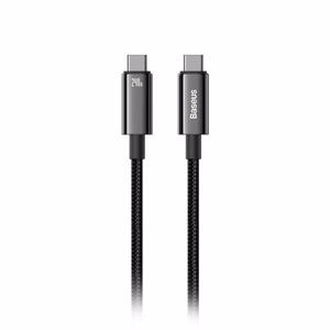 USB-kaapeli Baseus Tungsten PD20W USB-C - USB-C 1,0m musta CAWJ040001