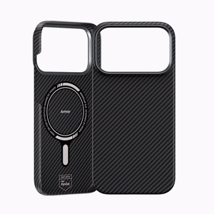 Benks Magneettinen Armor Air Kevlar Suojakuori Metal Frame 600D (0070) iPhone 17 Pro Max:lle musta