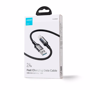 Joyroom Extraordinary Series A10 USB-A / Lightning 2.4A kaapeli 1.2 m - musta