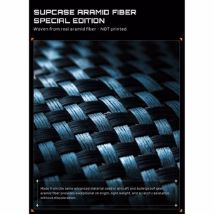 Supcase UB Aero MagSafe 2-osainen suojakuori- ja tietosuojanäytönsuojapakkaus Samsung Galaxy Z Fold 8 Ultra -puhelimelle – tummansininen